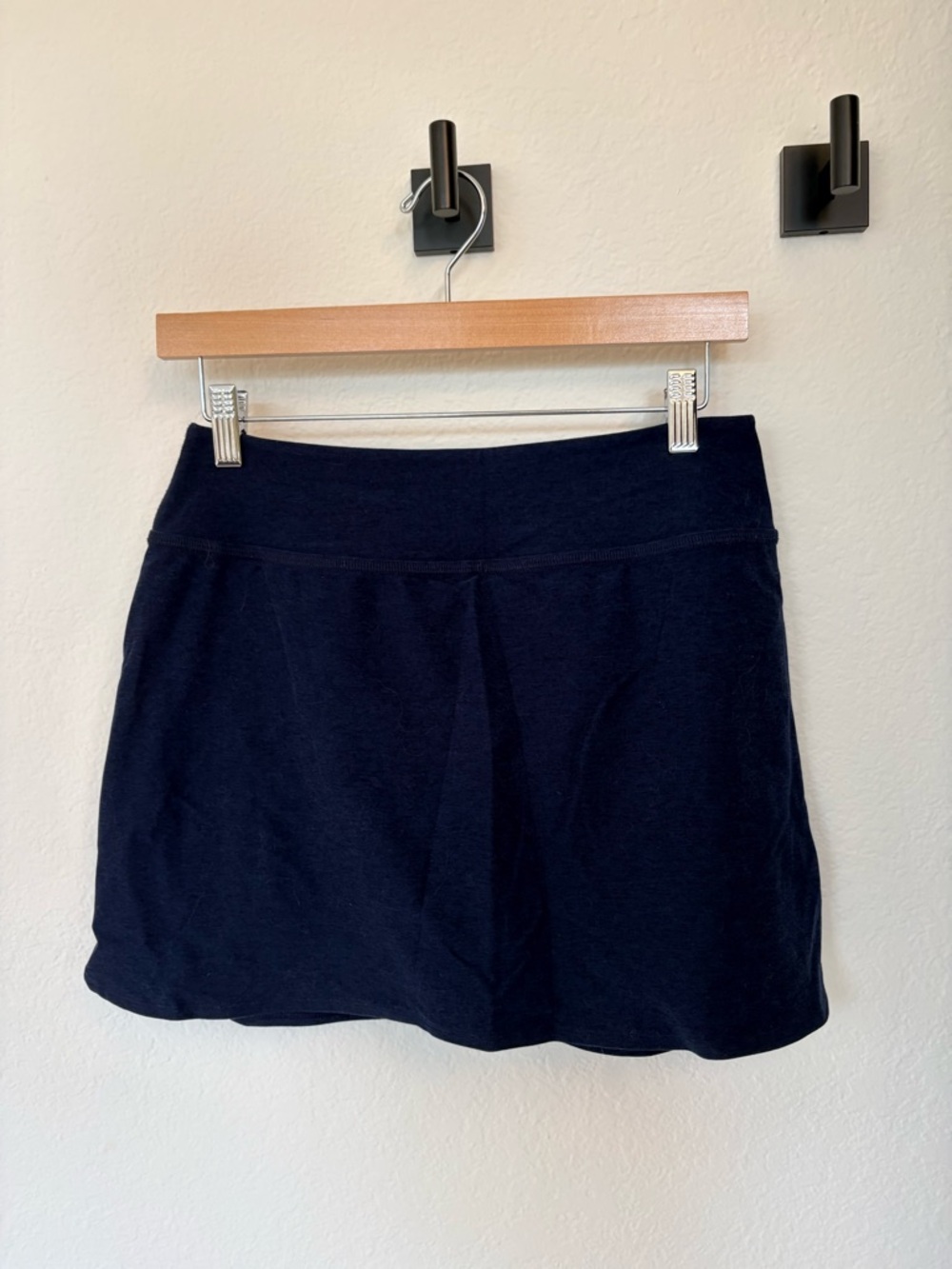 Beyond Yoga Deep Navy Athletic Skort with Wide Waistband